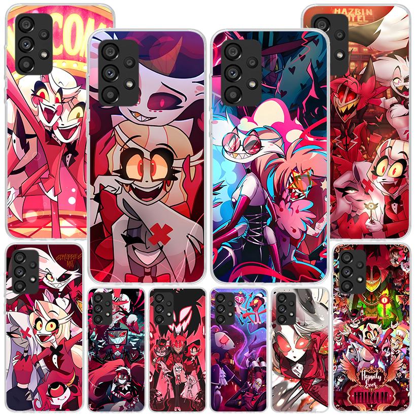 H-Hazbin Hotel Angel Dust Phnoe Case for Samsung Galaxy A17 A37 A57 A16 A26 A36 A56 A15 A14 A13 A55 A54 A53 A35 A34 A33 A25 A24