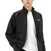 Li Ning Knitted Stand Collar Fleece Sports Casual Cardigan Sweatshirt Men sweatshirt Black AWDTE83-1