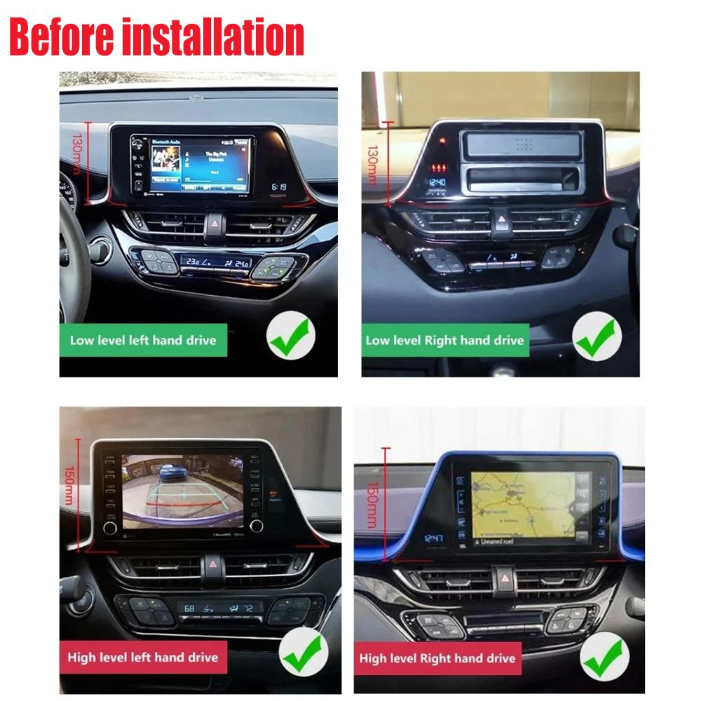 Car Radio Android 14 Carplay Auto Screen Multimedia Player For Toyota C-HR CHR 2016-2020 Right Hand Driver Stereo 2din Head Unit