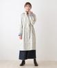 Afternoon Tea Living HP99 Polka Dot Drawstring Gray Raincoat,