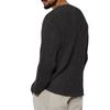 Men's V-neck Solid Color Long Sleeve Fashion Knitted Sweater