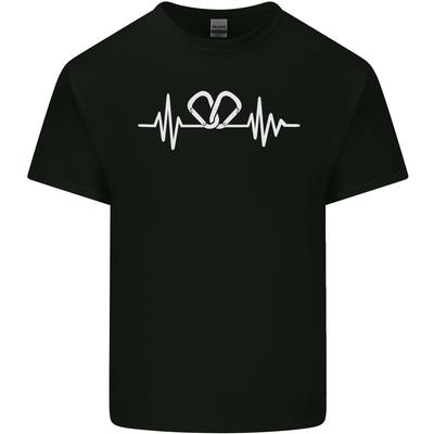 Pulse Rock Climbing Climber Climb ECG Mens Light Cotton T-Shirt Unisex T-Shirt