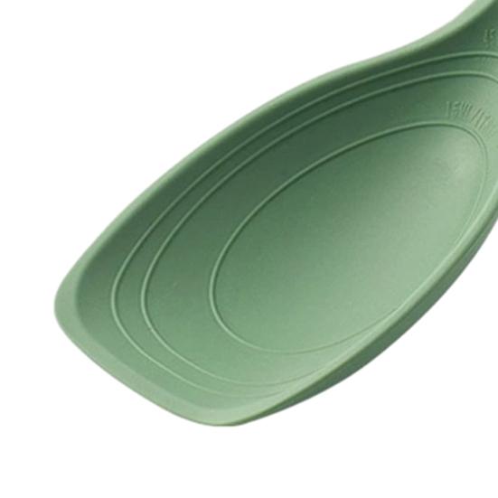 Multifunctionele kookspatel/lepel voor antiaanbakpannen, hittebestendig keukengerei met diepe kom en maatstreep voor mengen en serveren.
