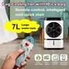 7L Mini Portable Air Conditioner Water Tank Mute Air Humidifier Cooler Timer Remote Control Cooling Fan + 10pcs Ice Bag