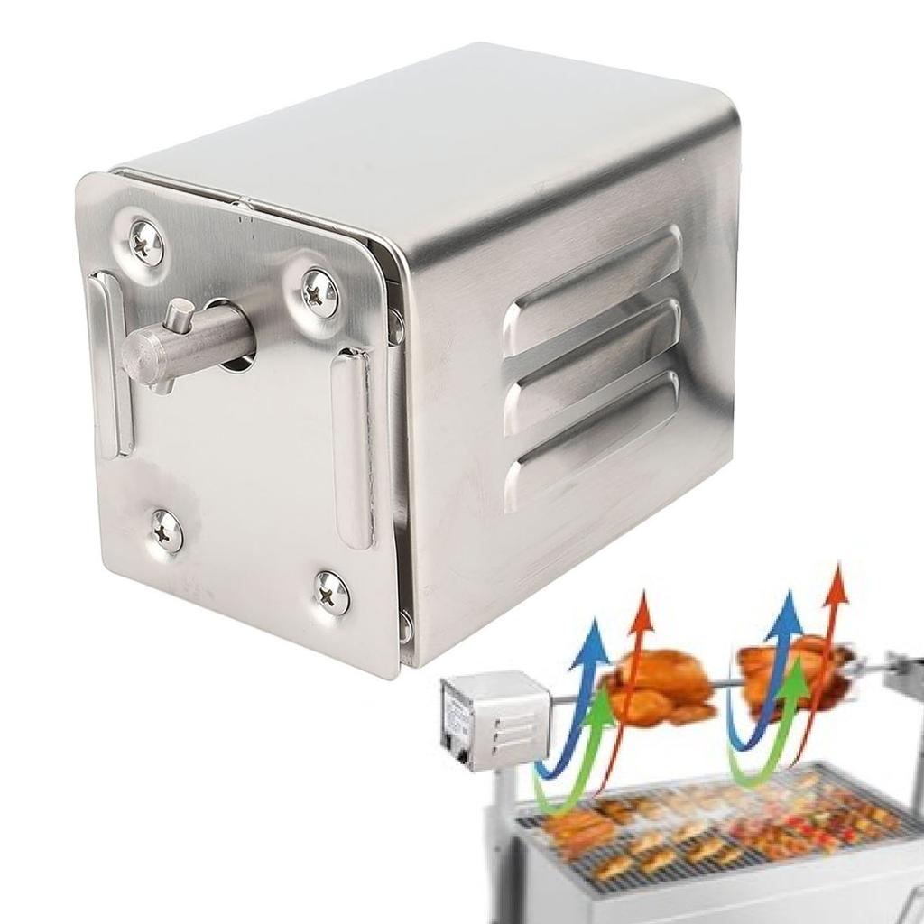 Grill Rotisserie Motor 15W 110lb Load Bearing Auto Rotation Electric Barbecue Motor for  Chicken