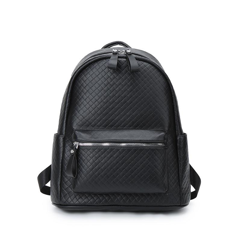 

Backpack women s new Korean version fashionable and versatile large-capacity backpack simple travel leisure soft leather bag 32*16*38