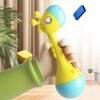 Rattle Baby Toy with Ergonomic Handle Infant Sensory Toy Soft Food-Grade Baby Rattle Baby Hand-eye Coordination Toy