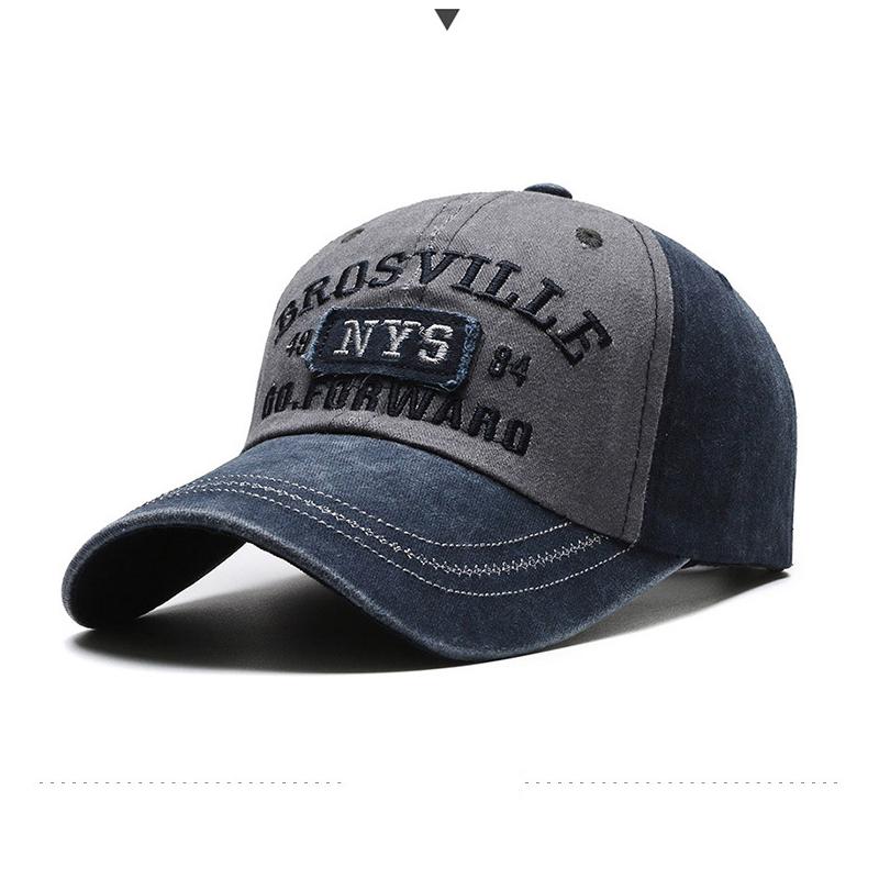 Distressed Vintage Trucker / Baseball Cap Cotton Men Women Adjustable Denim Hat