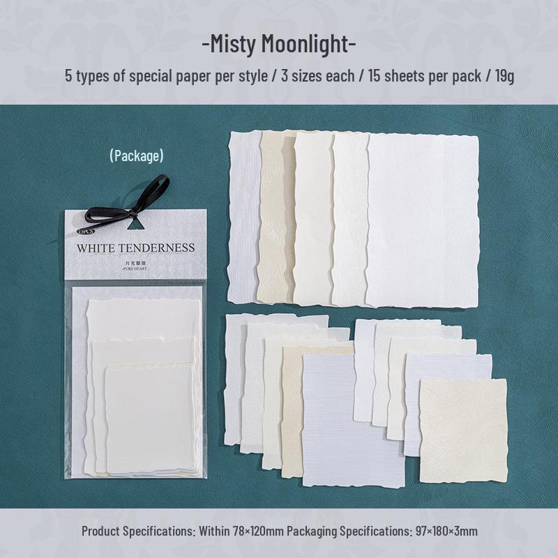 White Gentle Series Journal Collage Base Paper by Ketchup Girl