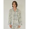 Lunaluz Men S Double Gauze Long Sleeve Collar pajamaS Set