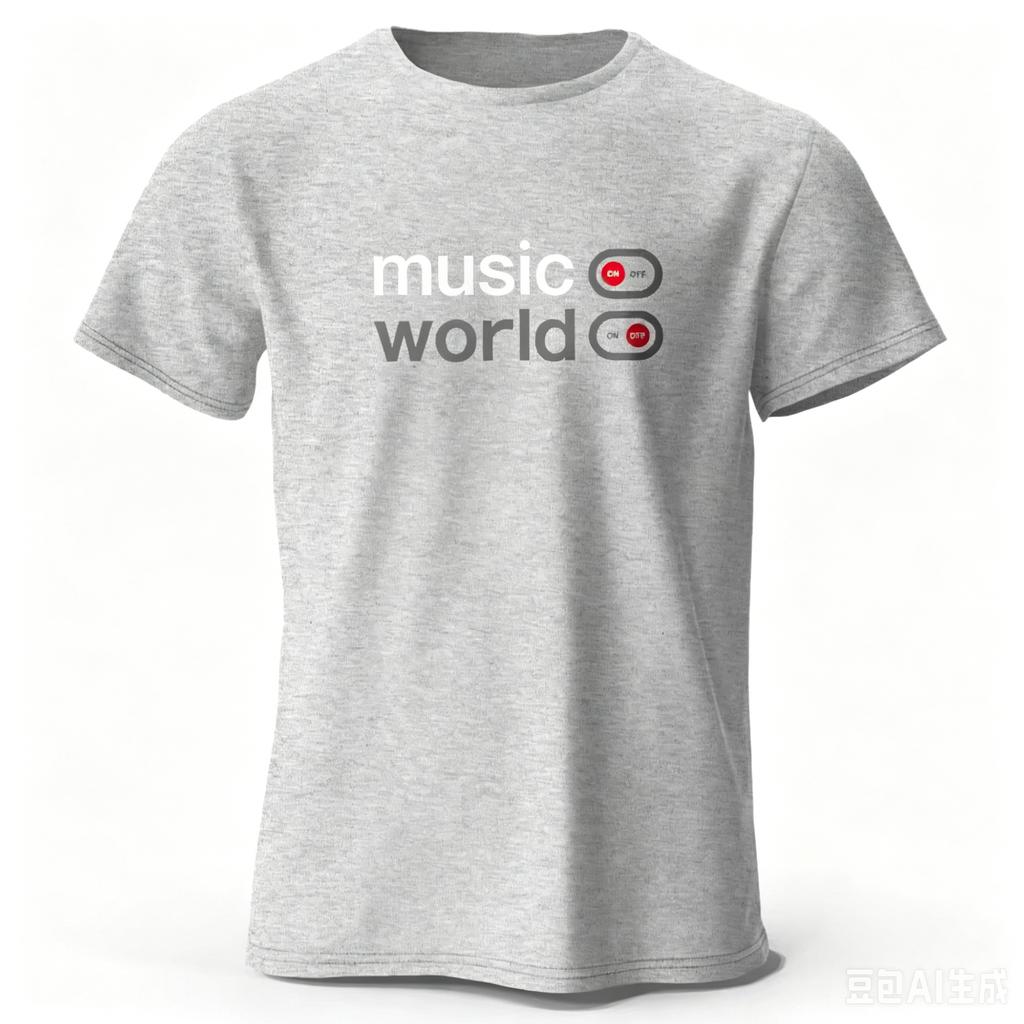 Unisexs Music World Printed Tshirt Cotton Oversized Classic Funny Graphic Tees For Unisex Unisex Summer Tops