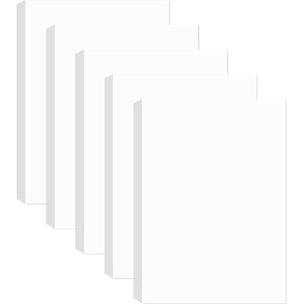 Half Letter Blank Paper, A5 100 Sheets/200 Pages Printer Paper, Unpunched, Blank Copy Paper, 100gsm, White, 5.8'' x 8.2''