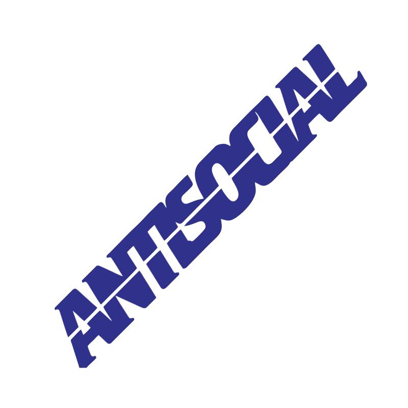 1PC Antisocial Letter Car Stickers for Rear Window Auto Front Windshield Vinyl Decals DIY Cool Racing Body Waterproof Decoration