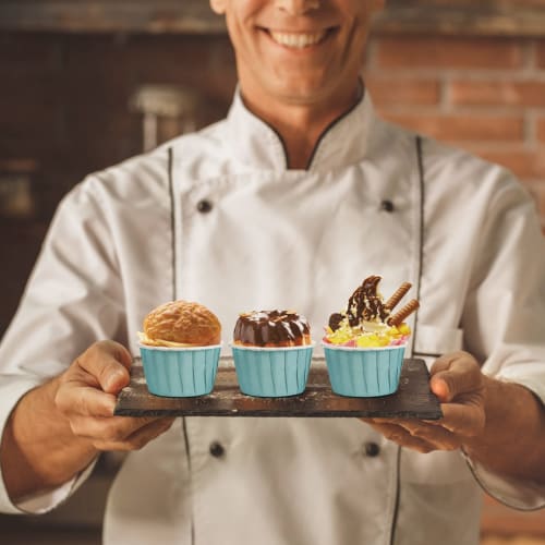 Vivi Bakie Muffinförmchen, 50 Stück, Kuchenformen, Backförmchen, Einweg-Kuchenbecher aus Papier, DIY-Backzubehör, Hitzebeständig, Wasserdicht, Ölbeständig,