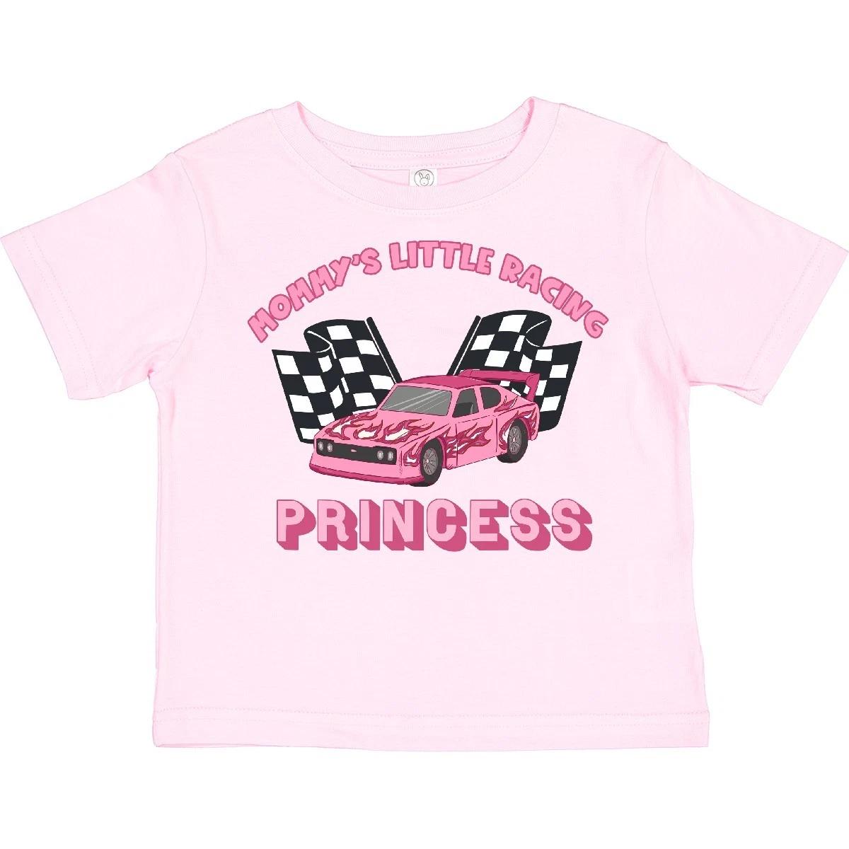 Inktastic Mommy s Racing Princess Pink Race Car Toddler kids boys T-Shirt Daughter Girl 150
