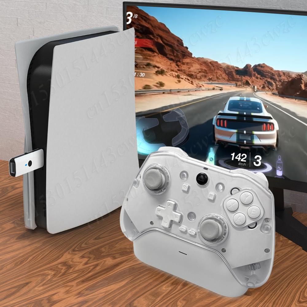 Wireless Controller Bluetooth-Compatible 5.3 Controller Gamepad for Android/iOS/PC/Steam Hall Effect Joystick with Charging Dock