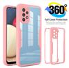 360 Full Body Front Back Protection Case for Samsung Galaxy A53 A55 A54 5G A35 A23 A13 A52 A15 A32 Clear Shockproof Cover Capa