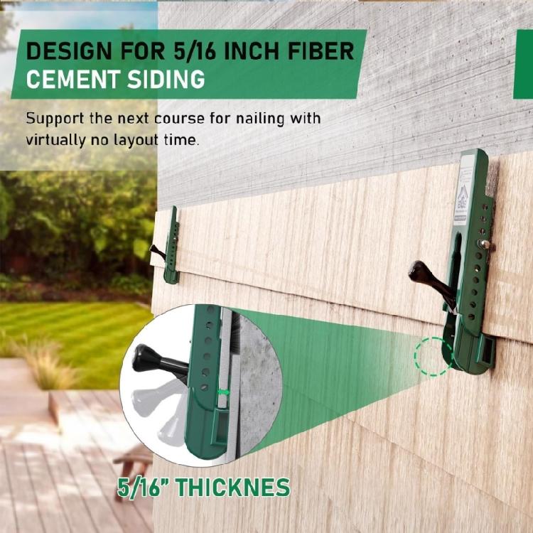 Professional Panel Alignment Clamps Gauges for Fiber Cements Siding Secure Board Handling and Easy Nailing 2 Pack