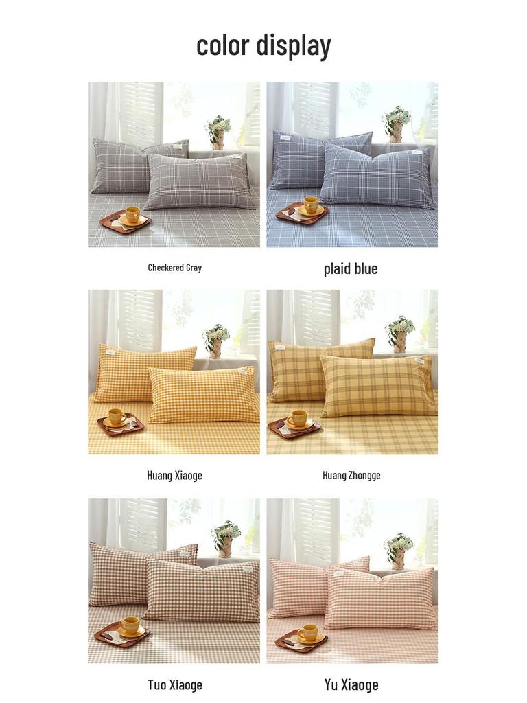 All-Cotton Pillow with Pillowcase: 48x74cm for Adults, 30x50cm for Kids, or 40x60cm for Students.