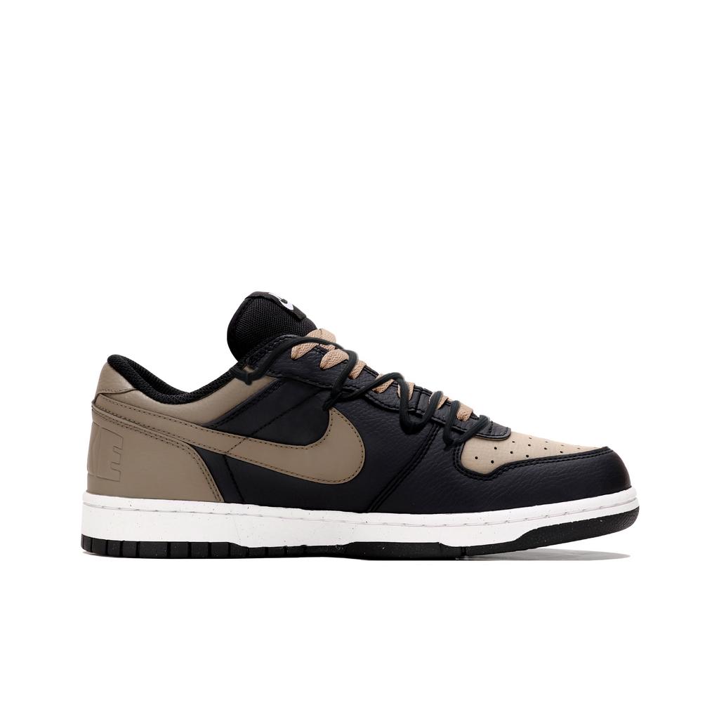 Nike Big Shopping Bag, Time Brown Language Leather Cushioning Low Top Skateboard Shoes Men's Brown Black 355152-016(Team1004-LD)
