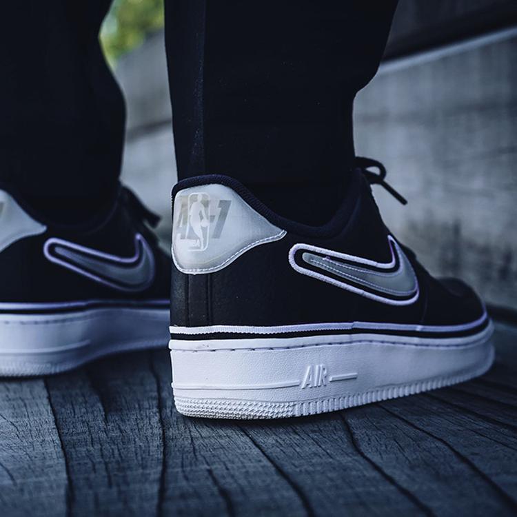 Nike Air Force 1 Low Sport Nba Black White AJ7748-001