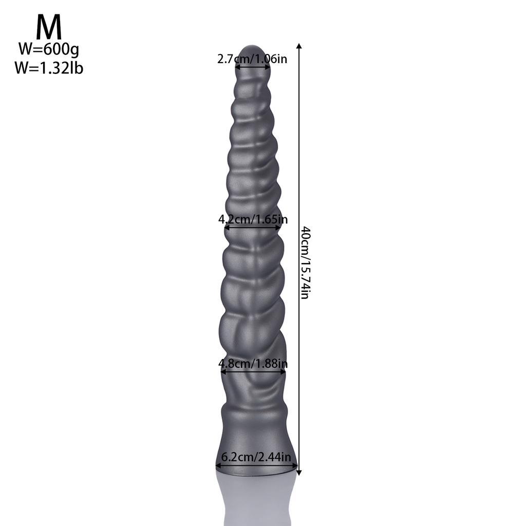 2026 Huge Long Anal Plug Soft Big Spiral Anal Butt Plug Adult Sex Toys Large Long Anal Dilator Training Expansion G Spot Stimulator for Women Gay Men