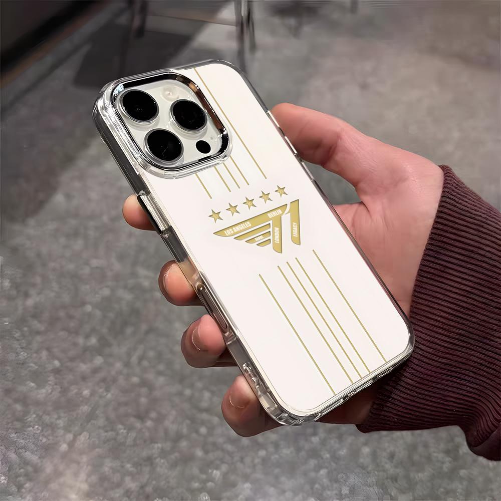 

Крутой чехол для телефона T-T1 Cool SKT для IPhone 17 Air 16 E 15 14 13 12 11 Plus Pro Max, гальванизированный, прозрачный, мягкий корпус iPhone 15 Pro Max