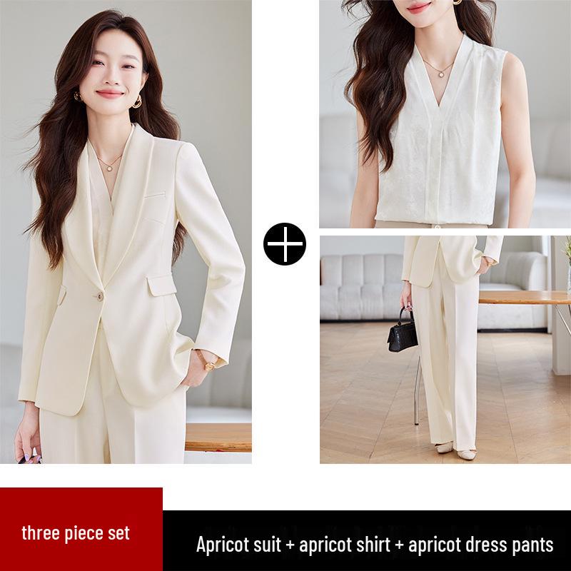 Ensemble Tailleur Classique Rouge pour Femme - Blazer Élégant pour Tenue Formelle et de Travail