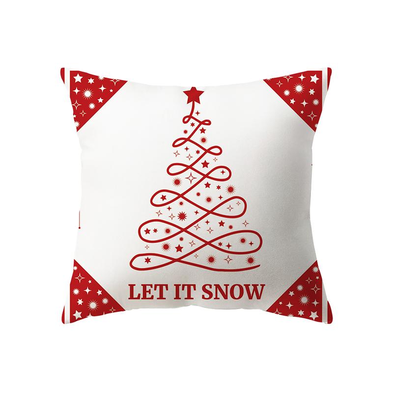 Χριστουγεννιάτικη Διακόσμηση Χριστουγεννιάτικο Θέμα Εκτύπωση Σχέδιο Κάλυμμα Μαξιλαριού Διακόσμηση Σαλονιού Σπιτιού Κάλυμμα Μαξιλαριού Μαξιλάρι