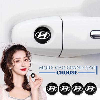 Car Lock Keyhole Stickers Door Lock Protect Car 3D Stickers For I30 Tucson Elantra Venue Palisade Terracan Accent Kona Veloster Sonata