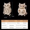 Creative 3D Wooden Owl Clock Puzzle: Challenging Retro Pendulum Model