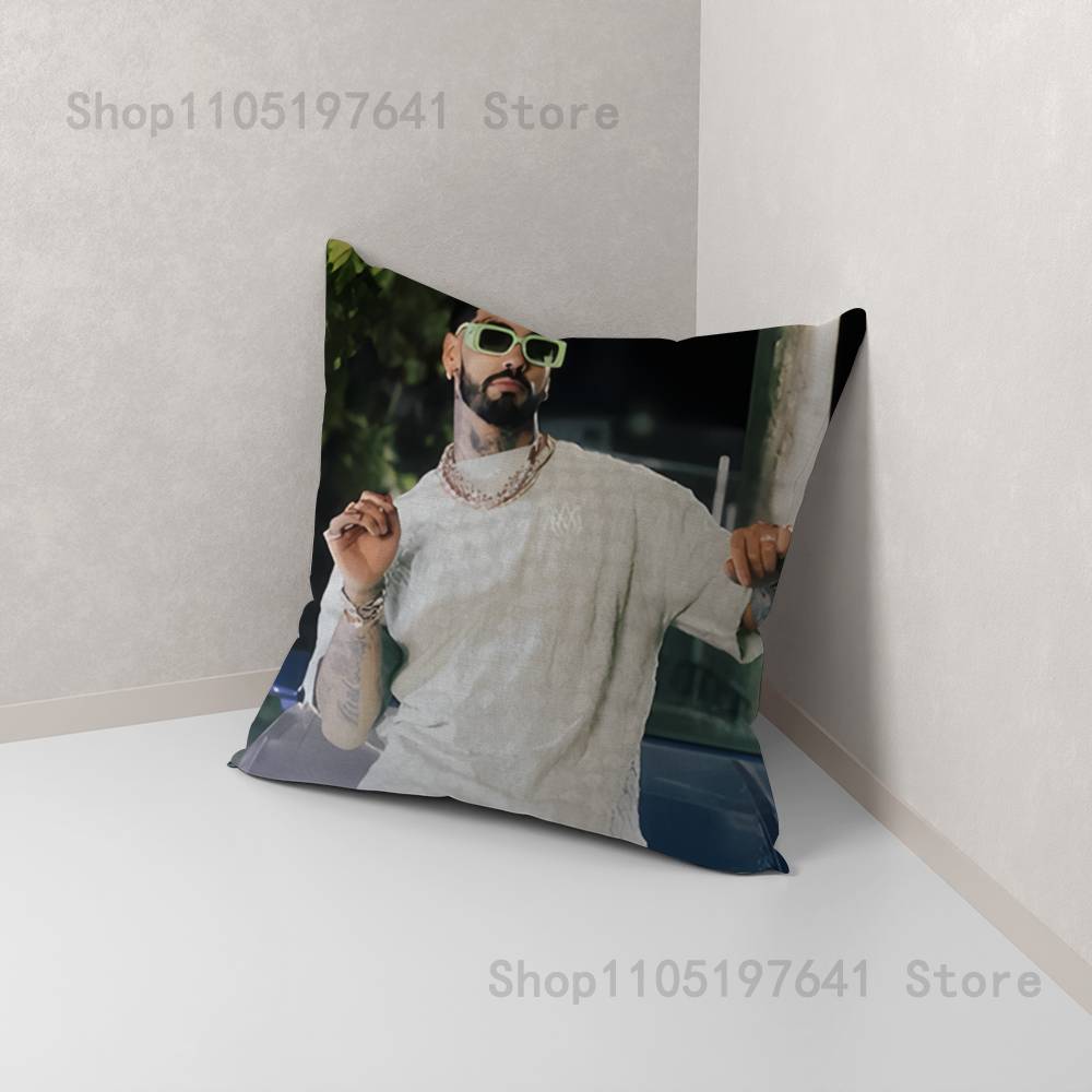 A-Anuel AA Rapper Pillow Case For Sofa Decor Car Office Room Printing Cushion Cover Decorations and Protector