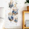 Vintage Bird Cage Rose Restaurant Background Decoration Corridor Entrance Wall Decoration Self Adhesive Stickers