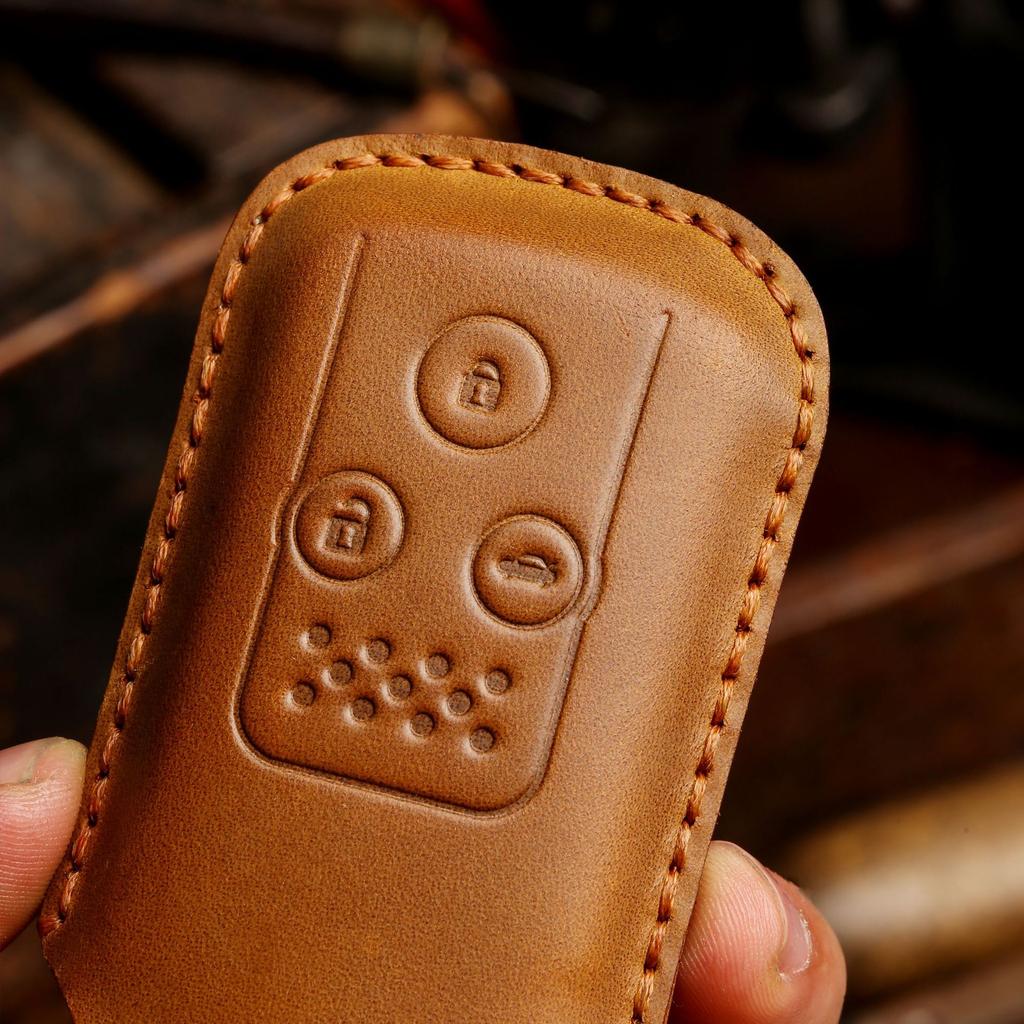 Leather Car Key Cover Protector Case for Honda Accord SPIRIOR Odyssey Civic Crv Crosstour Genuine Fit Shuttle Freed Spike Hybrid