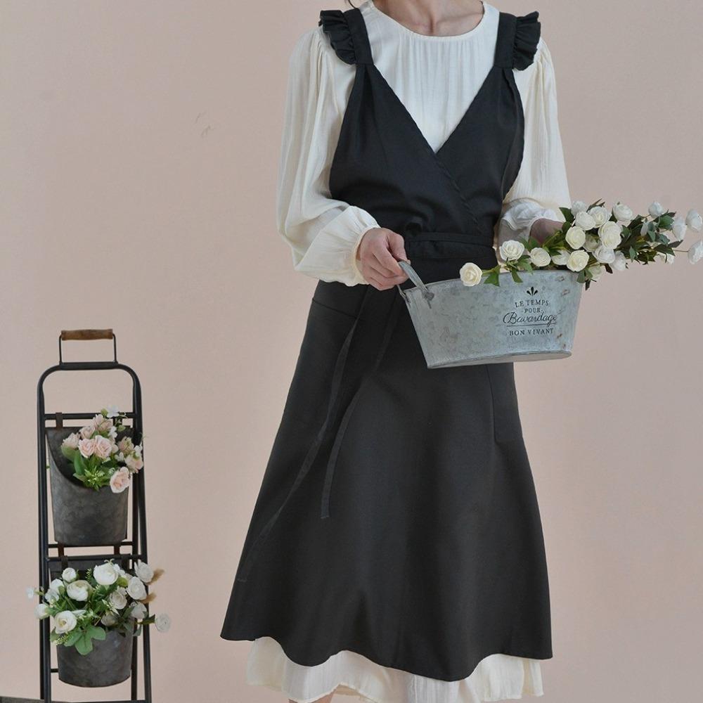 Stylish Florist Apron Cotton Cooking Apron Convenient Gardening Apron  Barista