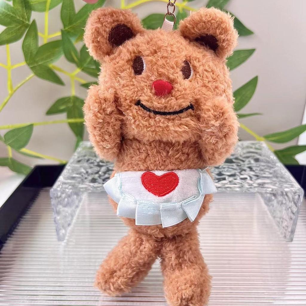 Brown Lovable Butterbera Bear Plush Toy Extra Soft With Convenient Keychain