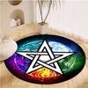 S Pentagon Round Rug Nonslip Area Rug Office Chair Mat Carpet For Living Room Bedroom Home Decor