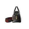 adidas Originals Mini Duffle Bag Black Leather Trefoil Handbag 702397-U3ZCT-8726