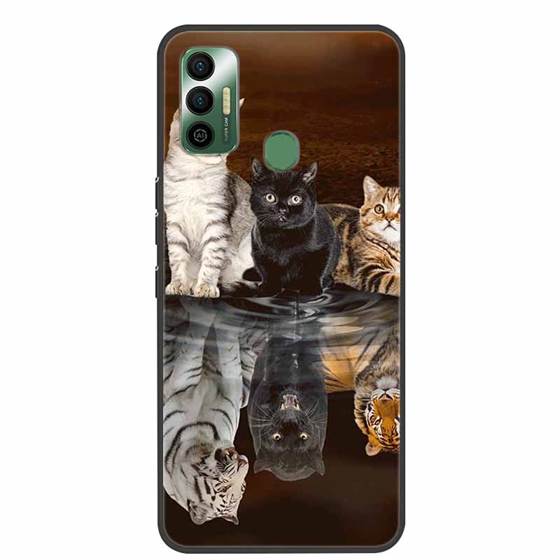 Per Tecno Spark 7 Custodia Lusso Silicone Morbido TPU Cover Custodie per Telefono Per Tecno Spark 7 Pro Spark 7P Spark7 Protettiva KF6 Coque