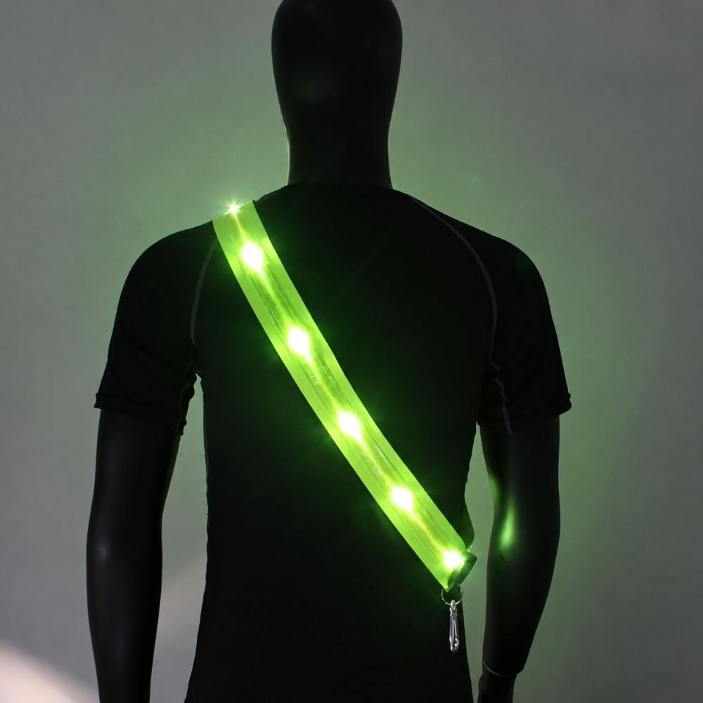 Adjustable Reflective Running Belt USB Rechargeable Rechargeable Reflective Band Jogging