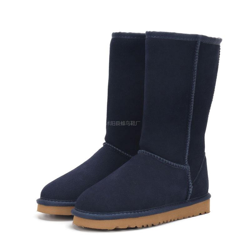 5815 Höga Snöstövlar Fleece Förtjockade Sangpo Snöbomullsstövlar Snöskor Fluffiga Stövlar