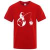 Summer Men High Quality T-shirt Blend Funny Design Astronaut Printing for Men Loose Top Cool Casual Tshirt Male Shirts