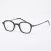 Alloaiweeo [The Air] Al5509 0910G Oriental Square Ultra-Lightweight Eyeglass Frame Black Blue Light Lens Selection