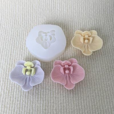 3D Butterfly Orchid Silicone Candle Mold Aromatherapy Gypsum Soap Mold Paper Cup Cake Soft Candy Candle Decoration Baking Mold