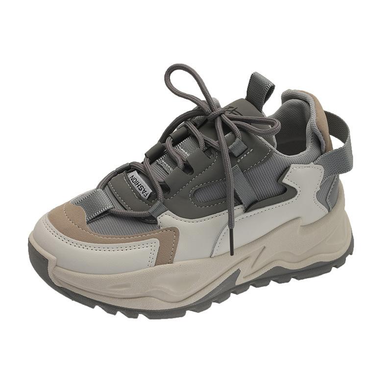 Breathable dad shoes women ins tide summer Korean version thick sole heightening Internet celebrity Harajuku casual sports shoes