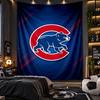 Wall Hanging Tapestry Chicago Cubs Print Cloth for Living Room Bedroom Home Decor