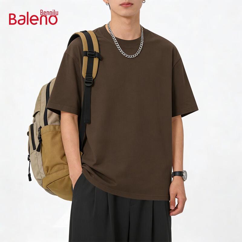 Baleno Men's Loose Fit Pure Cotton Short Sleeve T-Shirt