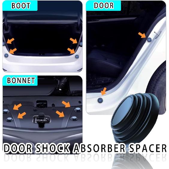 Car Silicone Door Latch Protective Cover Car Door Lock Latches Cover Protector Vehicle Ventilation Doors Locks Guard Stopper Set Universal Car