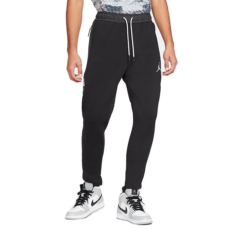 Air Jordan Casual Sport Jogger Pants Men Bottoms Black CV3173-010