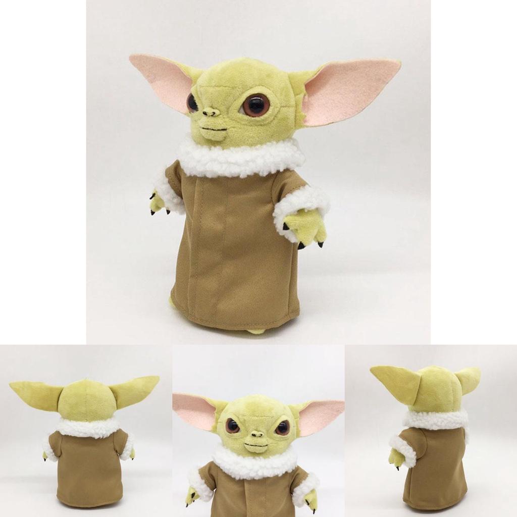 Adorable 25cm Baby Yoda Plush Doll From The Mandalorian With Removable Clothes
